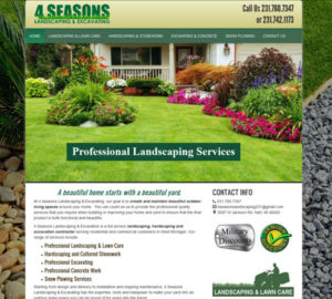 landscaping & excavating website - Hart, MI
